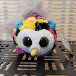 FUZEE Tails Goldie Owl plush Stuffed Animal Multicolor